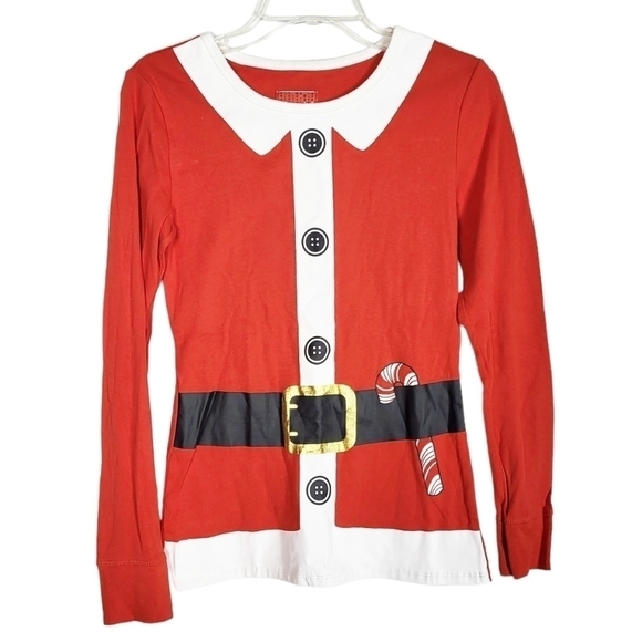 Santa Christmas pajamas fitted holiday - Picture 2 of 5